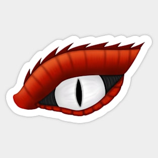 Dragon's Eye Red/White Sticker